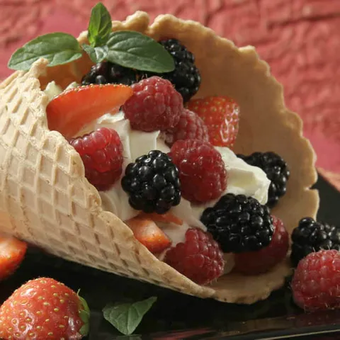 Norveški desert s bobičastim voćem