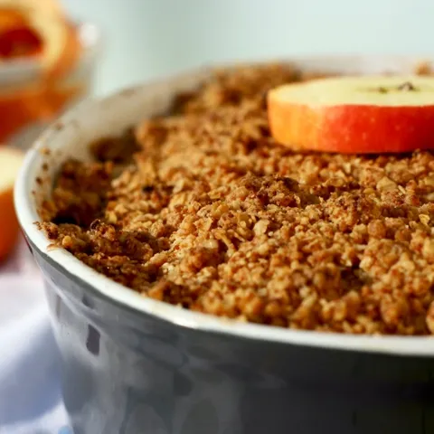 Apple & Cranberry crumble
