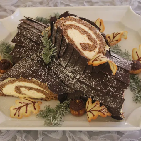 Yule Log ( Panj ) sa orasima i Mascarpone sirom