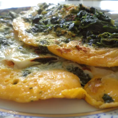 Špinat omlet