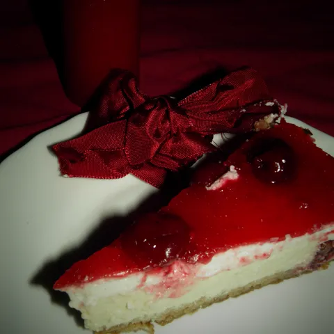 New York Cheese Cake with Cherries by majolica