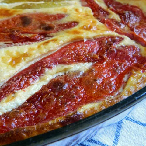 Gratinirane pečene paprike...