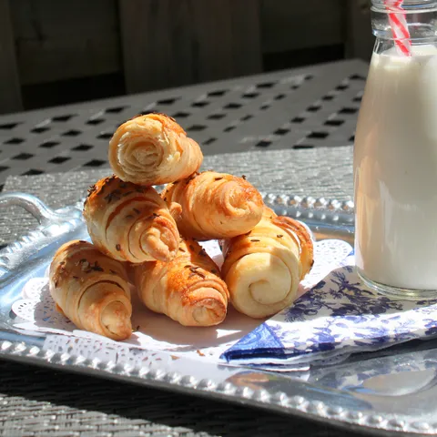 Pivske lisnate kiflice
