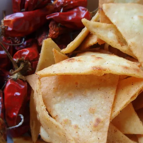 Home-made tortilla chips