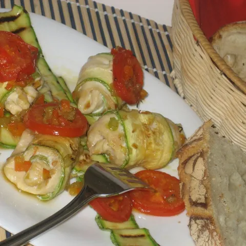 Smotuljci od piletine i tikvica
