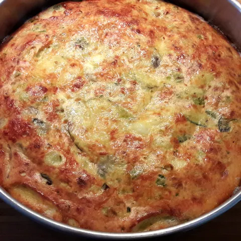 Souffle od poriluka, tikvice i gljiva