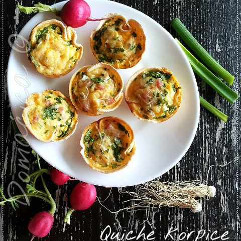 Quiche korpice od tost-hleba