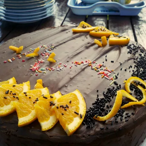 Čoko-oranž torta
