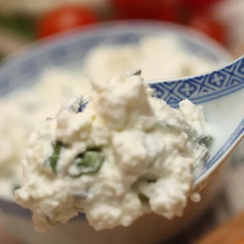 Salata od sira i mladog luka