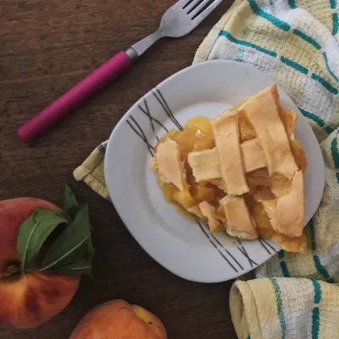 Peach pie