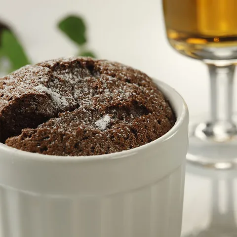 Souffle s vrućom čokoladom