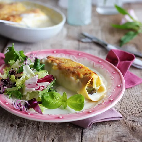 Gratinirani cannelloni punjeni ribom