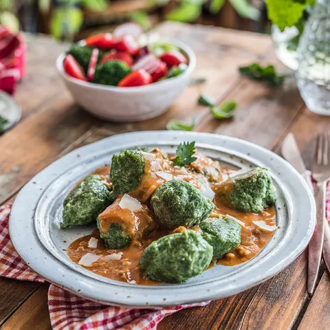 Žličnjaci od špinata s umakom bolognese