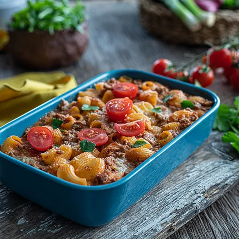 Fant zapečena tjestenina bolognese