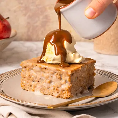 Sticky apple chai pudding