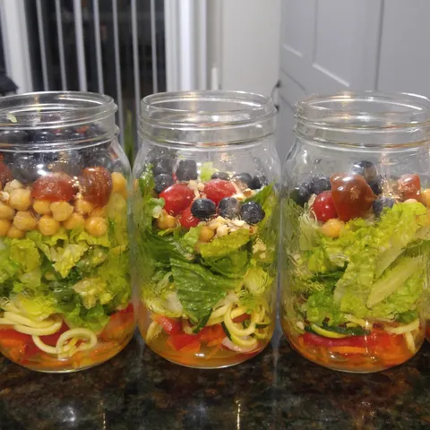 Mason jar salad