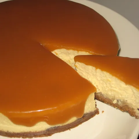 Karamel/banana cheesecake