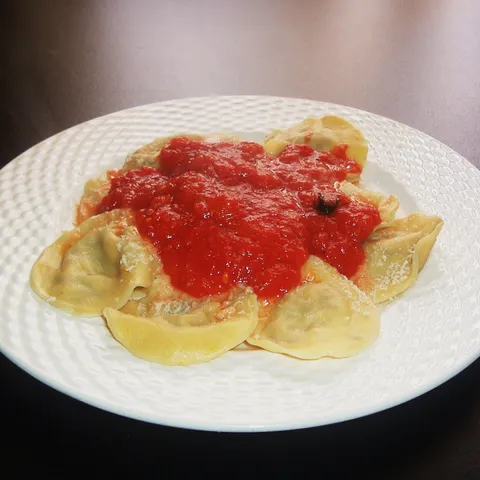 Ravioli sa plavim patlidanom