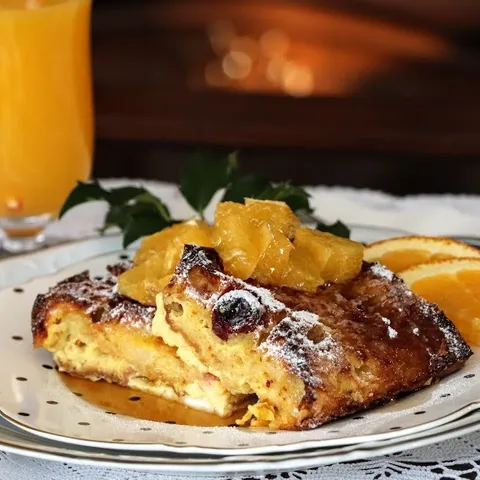 Pečene prženice (  Baked Baguette French Toast )