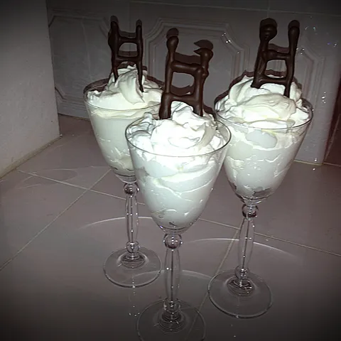 White chocolate mousse