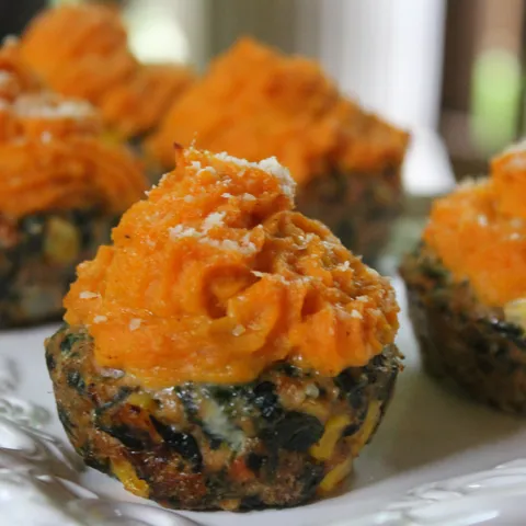 Sweet potato Shepherd's muffins...