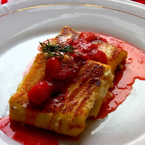Blintzes sa jagodama i ricottom