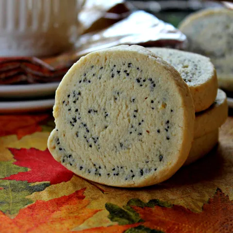 Poppy seed-orange Pinwheel cookies....