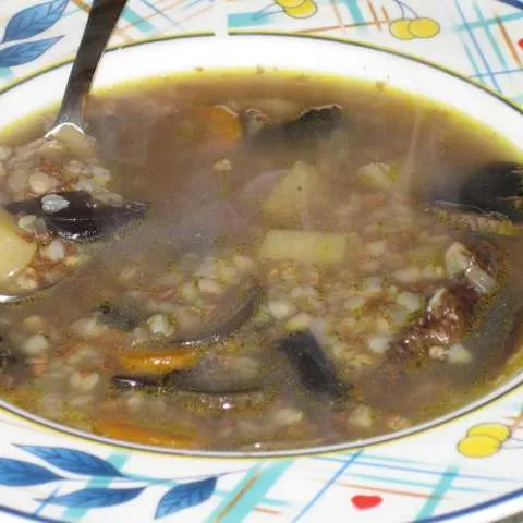 Hajdina kaša sa vrganjima