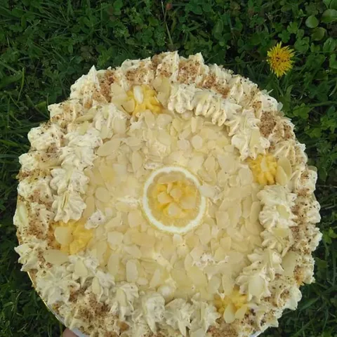 Limun-badem-vanila torta