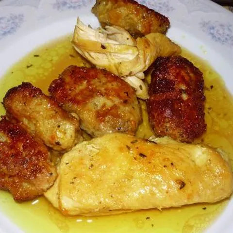 Specatin s kažovem (Složenac s valjušcima) - staro pokladno jelo Moliških Hrvata