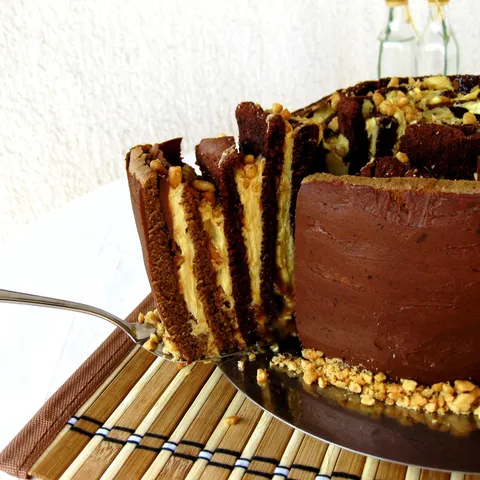 Rolat torta Snickers