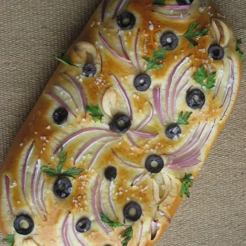 Saffron focaccia