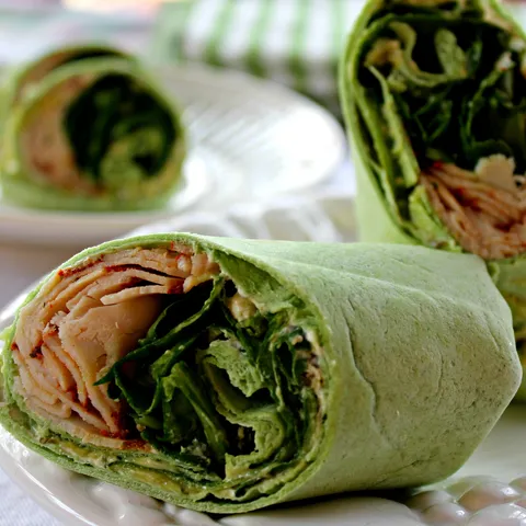 Turkey avocado spinach wrap...