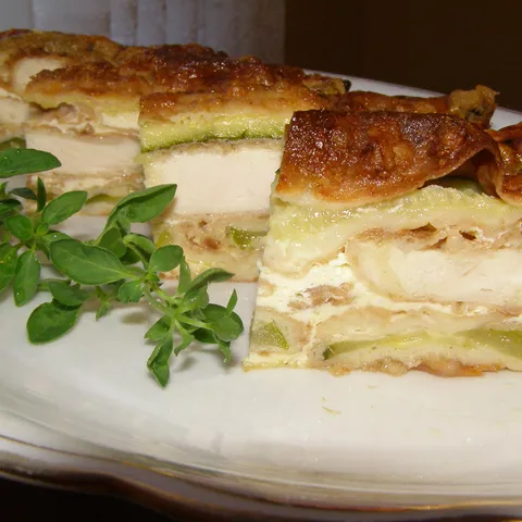 Musaka od piletine i tikvica