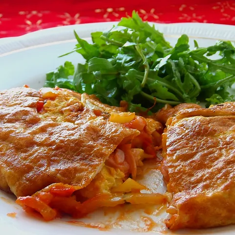 Pastırmalı Omlet /punjeni omlet
