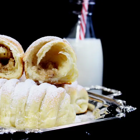 Brioche kiflice sa lešnik punjenjem ( Hazelnut Croissants aka. Nusshörnchen )