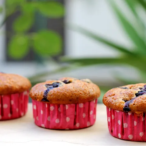Zdravi banana muffini s borovnicama