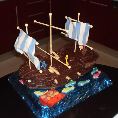 Torta gusarski brod
