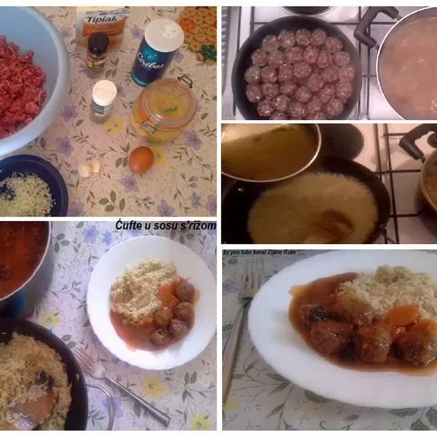 Ćufte u sosu s'rižom