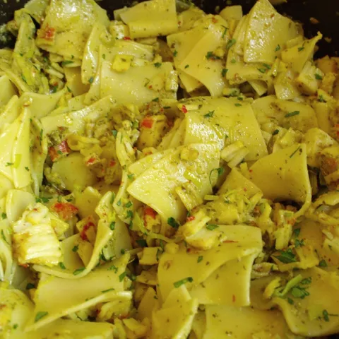 Krpice sa surimijem i pesto genovese