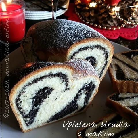 Upletena štrudla s makom