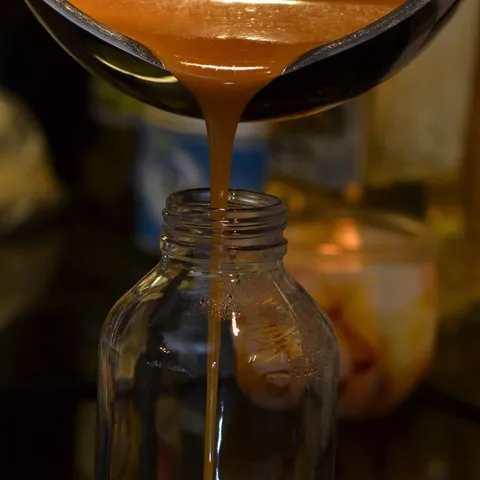 Smoky salted caramel sauce