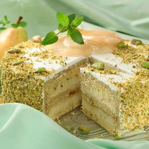 Torta od pistacija i krušaka