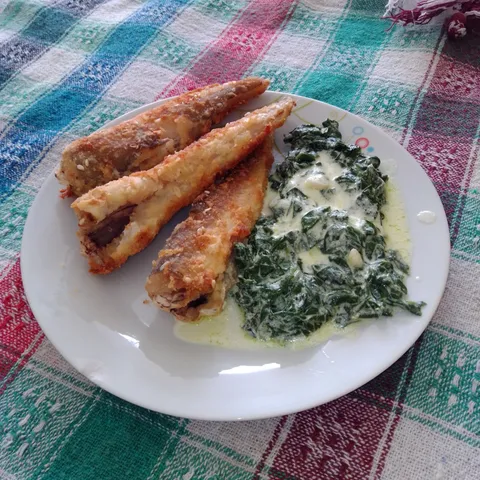 Oslic iz rerne sa prilogom od spanaca