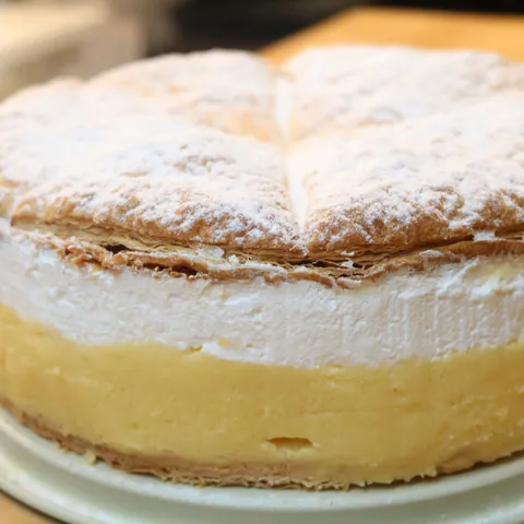 Kremšnita torta - IZVRSNA - krema s obrađenim jajima