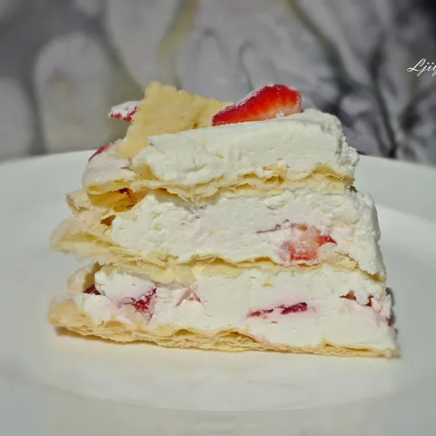 Mille-feuille s kremom od vanilije i mascarponea