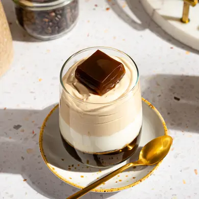 Žele od kave s espresso kremom