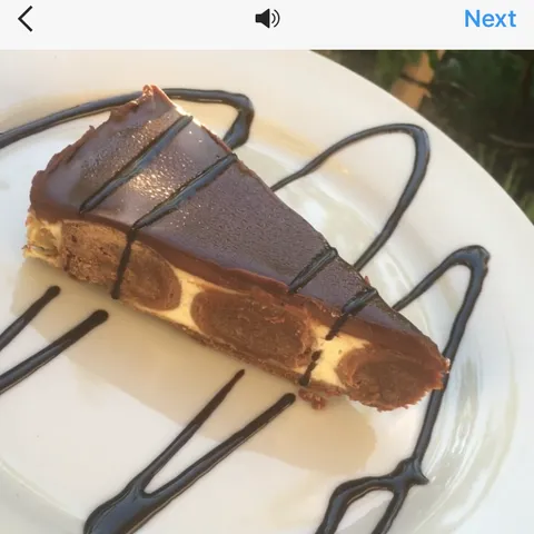 Brownie balls cheesecake