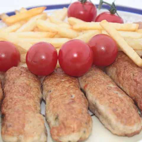 Pileci cevapi sa pommes frites