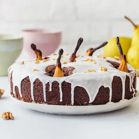 Jesenska torta s kruškama